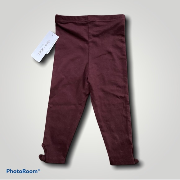 theo + leigh. baby Fox Burgundy Leggings - NWT - Picture 2 of 7
